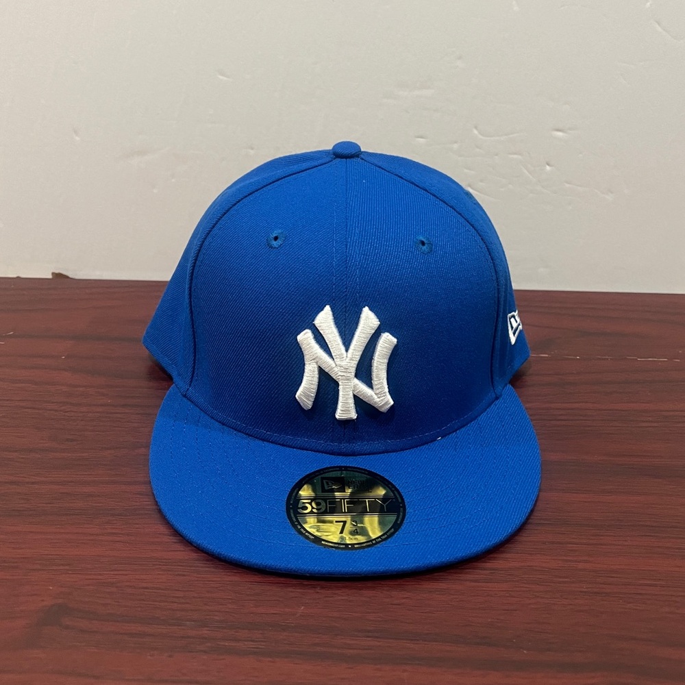 New Era, 59Fifty, Fitted Hat, New York Yankees, Blue & White